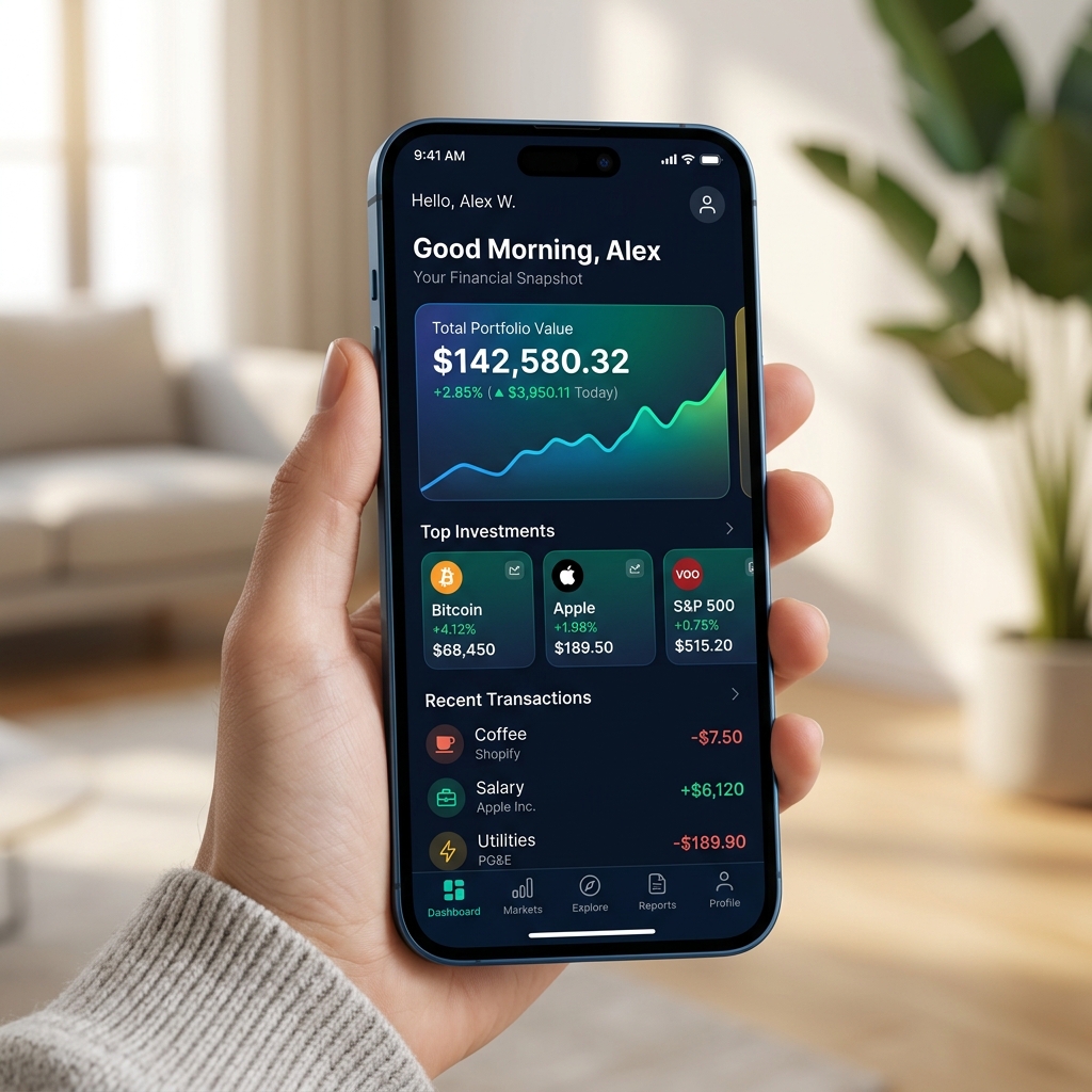 Mobil banking ilovasi dizayni